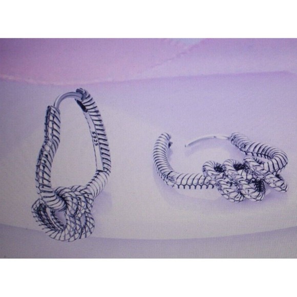 .925 Sterling Silver Plated Hypoallergenic Heart Dangle Drop Earrings NIB - Picture 2 of 5